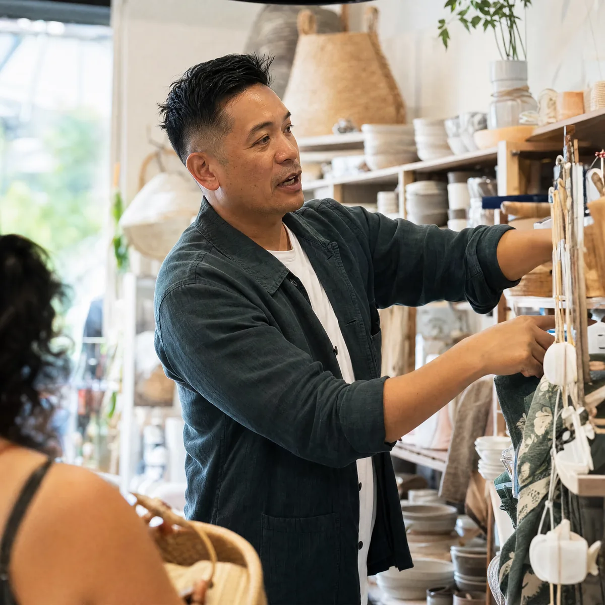 Australian small business owner in their shop